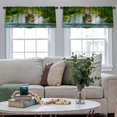 thumbnail image 5 of LALILO Kitchen Curtain Valance Star Heart Constellation Love Rod Pocket Window Curtain 52"x 18" Set of 2, 5 of 7
