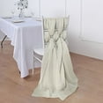 BalsaCircle 50 Beige Extra Premium Chiffon Chair Sashes Bows Ties ...