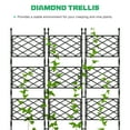 thumbnail image 5 of FISICOG Planter Box with Trellis & Wheels, Garden Bed for Climbing Plants Outdoor Indoor, Self Watering Raised Garden Bed Tomato Cage Planter Box for Vegetables Herbs Flowers, 5 of 10