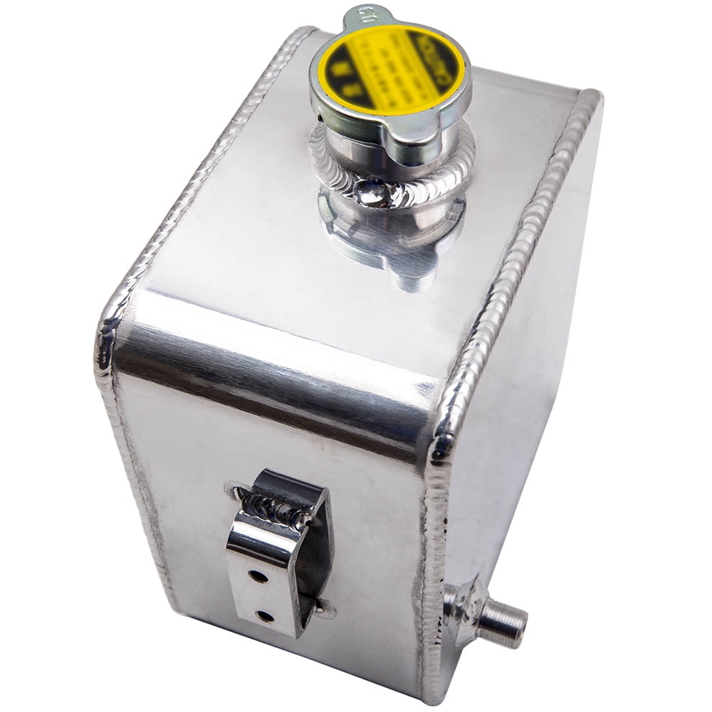 Maxpeedingrods 2.5L Universal Aluminum Coolant Expansion Overflow Water Tank w/ Cap Universal