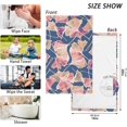 thumbnail image 2 of Coolnut Hand Towels Red Ginkgo Leaves Patterned 2 PCS, Cotton Bath Towel for Drying Face Hands Body Decorative Water Absorbent Lightweight Towels for Bathroom Ktichen Travel Gym, 16"x28", 2 of 6