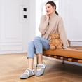 thumbnail image 2 of Ecetana Women's Fuzzy Mary Jane House Slippers with Adjustable Strap, 2 of 7
