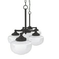 thumbnail image 5 of Hunter - Saddle Creek 7-light Noble Bronze, Extra Large Chandelier, Dimmable, Schoolhouse Style, Linear Shaped, for Bedrooms, Dining, Living Rooms - 19494, 5 of 9