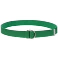 thumbnail image 5 of Falari Canvas Web Belt Metal Double D Ring Buckle for Men Women Casual Cloth Military Style Belt 1 1/2" Wide Kelly Green Medium, 5 of 7