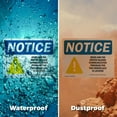 thumbnail image 6 of (2 Pack) MSDS For This Workplace Is Located OSHA Notice Sign 18 Inch X 12 Inch Indoor / Outdoor Rust-Free Aluminum Metal Signs for Workplace, Workshop, and Construction Site, Made in, 6 of 8