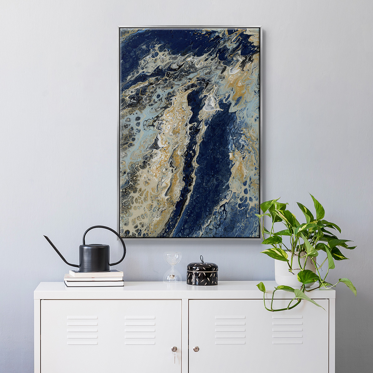 C39 Framed Premium Gallery Wrapped Canvas - Ready to Hang - 17 x 25 - Silver Floating Frame
