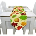 thumbnail image 4 of Coolnut Table Runner 13"x90", Autumn Colorful Leaves Washable Table Cloth Runner for Holiday Home Wedding Table Top Decoration, 4 of 5