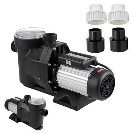 SHZOND 2.5HP Swimming Pool Pump with Power 8880 GPH, 1850W Single Speed Pool Water Pump, Self Priming 110V In/Above Ground Pool Pump