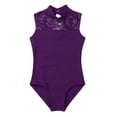 thumbnail image 3 of Sholeno Kids Girls Sleeveless Gymnastics Leotard One Piece Tank Tops Ballet Dancewear Bodysuit Purple 9-10, 3 of 7
