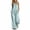 #04 Mint Green 【Mix & Match: Stock Up on Your Favorite Colors】, variant on Women's Casual 2 Piece Outfits, Rayon Blend Sleeveless V-Neck Top, Mid Waisted Solid Color Pants Sets With Pockets, Summer Travel Loungwear Loose Fit | TruBelle,Black L