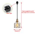 thumbnail image 2 of KAYYELAMP Total Length 24 Inches J-Type Track Light Vintage Design E26 Base with Switch Cylinder Shade Drop Light for Kitchen Sink Loft Stairways Loft(No Bulb, Track), 2 of 7