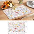 thumbnail image 6 of Spring Floral Placemats Set of 6, Colorful Flower Watercolor Leaves Farmhouse Field Non-Slip Place Mats Washable Table Mats for Kitchen Dining Table Decorations Indoor/Outdoor, 6 of 9