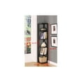 thumbnail image 3 of IN Room Furniture Designs 5-Tier Corner Transitional Wood Bookcase in Walnut, 3 of 4