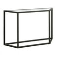 thumbnail image 1 of Pemberly Row Table de Console Géométrique en Métal Finition Noire et Bronze, 1 of 7