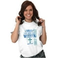 thumbnail image 5 of Christ Lives Within Holy Spirit Women's Graphic T Shirt Tees Brisco Brands S, 5 of 6