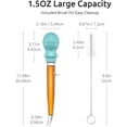 thumbnail image 5 of U-Taste 1.5oz Angled Turkey Baster - 228.2°F Heat Resistant Food Grade Tritan and Silicone Large Octopus Bulb Baster Set with Cleaning Brush for Cooking Basting Meat Poultry Beef Chicken (Aqua Sky), 5 of 8