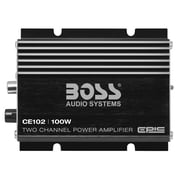 BOSS Audio Systems CE102 2 Channel Car Amplifier, 100 Watts Full Range Class A/B