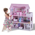 thumbnail image 1 of Casa de Muñecas Costway 3 Pisos con Muebles Mobiliarios para Niños, 1 of 9