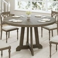 thumbnail image 3 of Yiwa Expandable 47 Inch Round Dining Table, Wooden Pedestal Base, Foldable Dinner Table for 4-6 People, 3 of 7