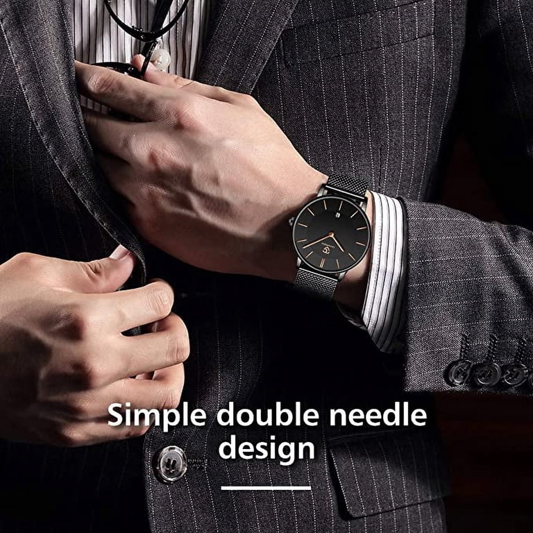 Bomieux Men's Ultra-Thin Quartz Watch Stainless Steel photo 6
