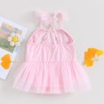 thumbnail image 3 of Bagilaanoe Newborn Baby Girl Rompers Dress Sequins Sleeveless Bodysuits + Headband 3M 6M 12M 18M 24M Infant Tulle Patchwork A-line Dresses, 3 of 7