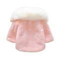thumbnail image 6 of Baby Girls Infant Fur Warm Coat Cloak Overcoat Hoodies Cute Outdoor Suit 0-35 Months, 6 of 7