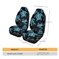 thumbnail image 5 of Xoenoiee Car Seat Covers Front Seats Only 2 Pieces Car Interior Protector Auto Bucket Seat Cover Anti-Slip Car Seat Covers Blue Turtle Print, Easy to Install, 5 of 6
