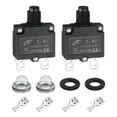 thumbnail image 1 of Uxcell 2PCS 7A Interruptores Automáticos Térmicos, 125/250V AC, 32V DC Protector de Sobrecarga de Botón de Reinicio Manual con Tapas de Botón Impermeables Terminales de Conector Rápido, 1 of 5