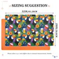 thumbnail image 6 of Yayeee Doormat for Inside 20"x32" Absorbent Low-Profile Washable Non-Slip Rubber Backed Entryway Rug, Colorful Toucans Pattern, 6 of 8