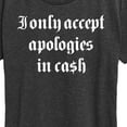 thumbnail image 3 of Instant Message - I Only Accept Cash - Women's Short Sleeve Graphic T-Shirt, 3 of 6