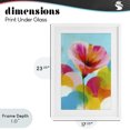 thumbnail image 4 of Stupell Industries Contemporary Hibiscus In The Sun White Framed Print Under Glass, 17 x 23, by Chromatic Storm Studio, 4 of 8