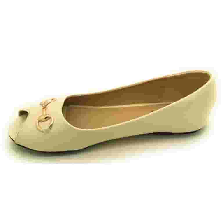 フラットシューズ ^Victoria Shoes^ Kung Fu Casa Ballerina 1080910NEGRO 5007667 Victoria K Open Toe Gold Buckle Ballerina Flats (Women