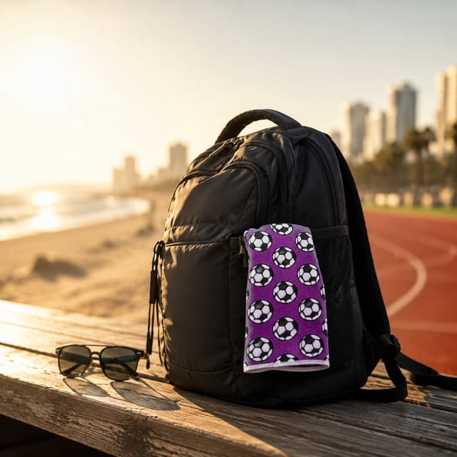 Soccer Print Towel Cold Dry Sports Towel Breathable Towel For Soccer