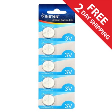 Insten 5pcs CR2016 3V Lithium Batteries Coin Button Cell Watch Battery