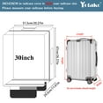 thumbnail image 3 of Yotako Upgraded Zippered Clear PVC Suitcase Cover, 24 Inch Luggage Covers for Suitcase Luggage Protector Suitcase Cover (24''(21.65''H x 16.92''L x 10.62''W)), 3 of 9