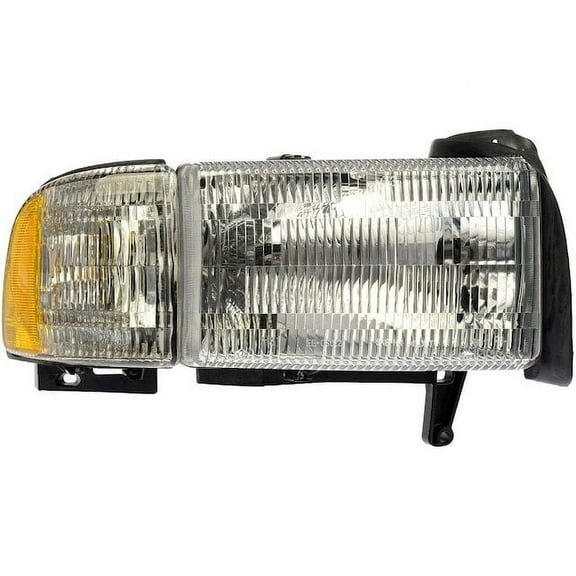 Right Passenger Side Headlight Assembly - Compatible with 1994 - 2002 Dodge Ram 1500 (without Sport Package) 1995 1996 1997 1998 1999 2000 2001
