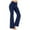Navy, variant on SwiftWear Deep Gray Flared Yoga Pants w/Side Pockets for Women - High Waist Tummy Control & Non-See-Through for Gym, Running