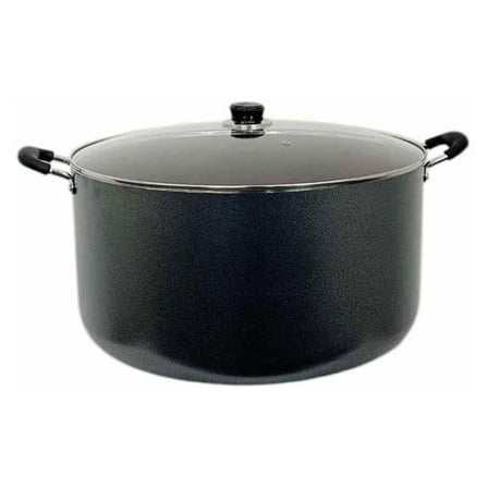 17-3/8" (44CM) Non-Stick Coating Cooking Pot 40QT Sauce Pan With Lid Cookware