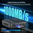thumbnail image 2 of Thdeukoty Industrial Mini PC N150 (Up to 3.6GHz), Preinstalled Win 11 Pro, 8G RAM 256G SSD, WIFI6/BT5.2/USB3.0/RJ45/COM Ports/VESA, Fanless Computer, 2 of 7