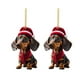 thumbnail image 2 of RKSTN christmas ornaments Border Product Christmas Dog Car Hanger Christmas Decoration Acrylic Car Hanger Home Hanger, 2 of 4