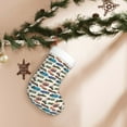 thumbnail image 7 of Balery Train Pattern Christmas Stockings with Initials, 18" Large Knit Christmas Stocking,Xmas Stocking for Kids, Holiday and Family Stocking, 7 of 7