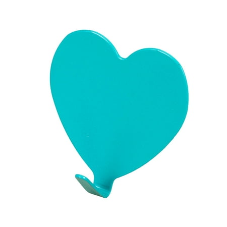 

Clothes Hanging Heart Shape Self Adhesive Bedroom Punch Free Wall Hook Bathroom