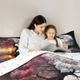 thumbnail image 5 of Homewish Tree Of Life Full Size Comforter Sets,Natural Landscape Bedding Comforter Set,Orange Sunset Bedding Sets For Girls Kids,Microfiber Bedroom Decor Reversible,3pcs, 5 of 8