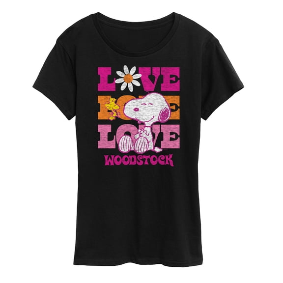 Peanuts - Love Woodstock - Women's Short Sleeve Graphic T-Shirt