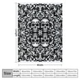 thumbnail image 4 of Orinice Skulls Warm Lightweight Blanket Soft Fleece Blankets for All Seasons - Decorative Throw Blanket for Living Rooms, Sofa, and Bed 40x50in, 4 of 6