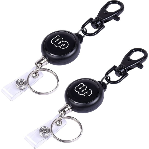 Cobee Retractable Coil Springs Keychain, 10 Pcs Coil Cord Key