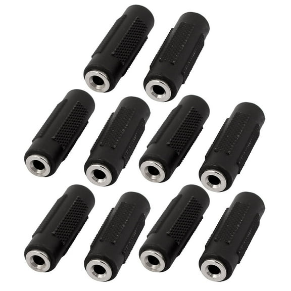 Uxcell 0.14" Female to Female Audio Stereo Adapter Connector Coupler Extension 10Pcs