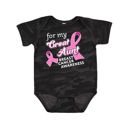

Inktastic For My Great Aunt - Breast Cancer Awareness Gift Baby Boy or Baby Girl Bodysuit