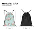 thumbnail image 6 of Japuie Vintage Floral Print Drawstring Backpack,Drawstring Bags, Draw String Back Bag,Sport Gym Bag for Sports, Gym, Travel, Swimming, Beach -Small, 6 of 7