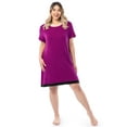 thumbnail image 3 of Fruit of the Loom Women's Soft and Breathable Pajama Sleepshirt, Sizes S-5X, 3 of 8